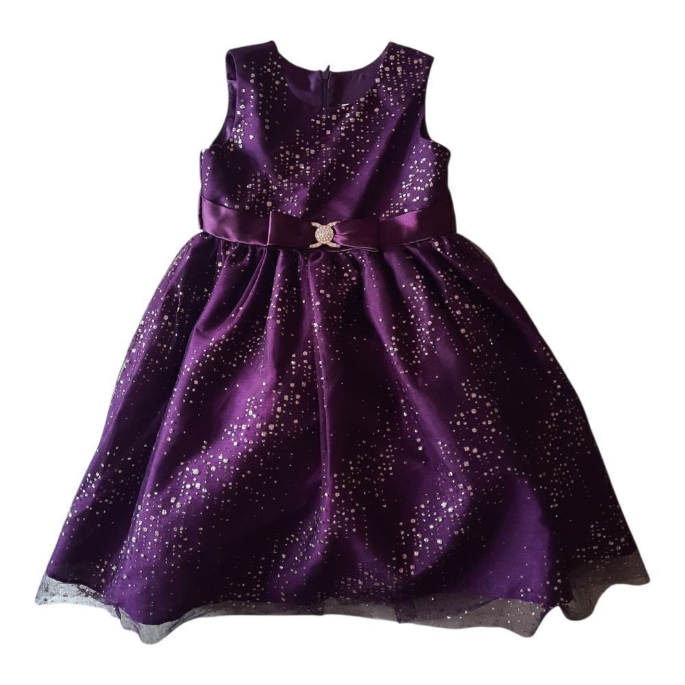 Jayne Copeland Purple Kids Formal Dress